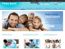 Tablet Screenshot of clinicadentalpedrobarrio.com
